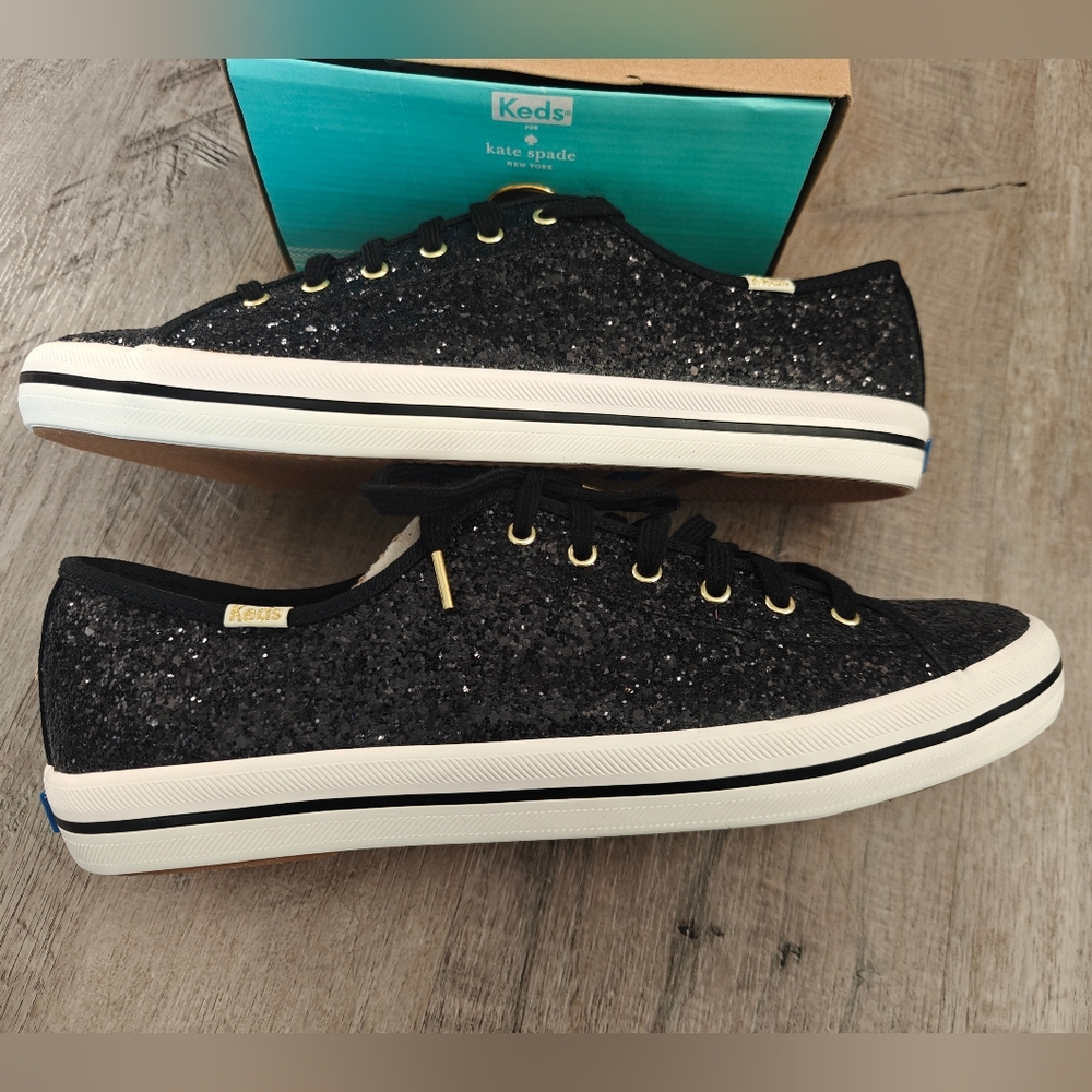 Keds Women's Kickstart KS Glitter Black - Picture 7 of 11
